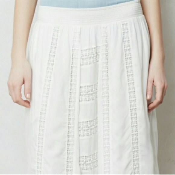 Anthro Maeve Calliope Crochet Maxi Skirt | White - Picture 2 of 11